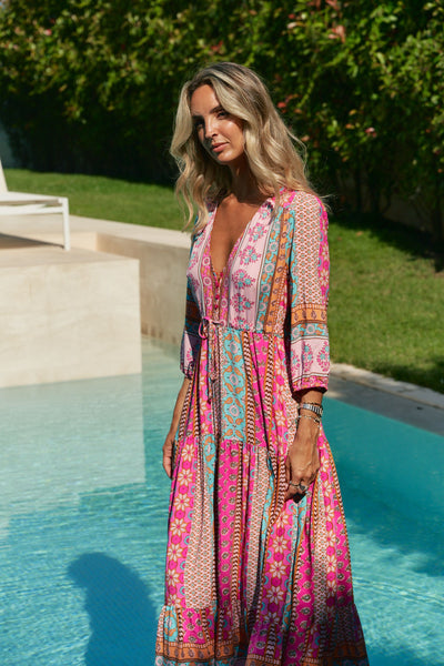Vestido Tessa Maxi Celine Print