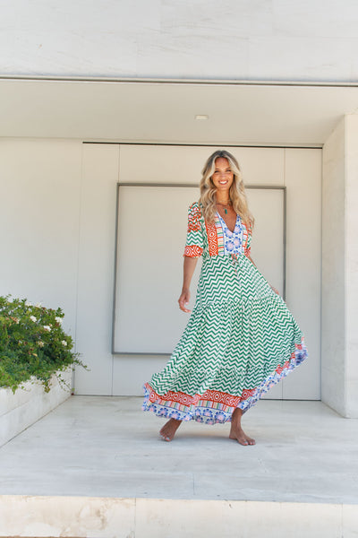 Vestido Tessa Maxi Ziggy Za Print