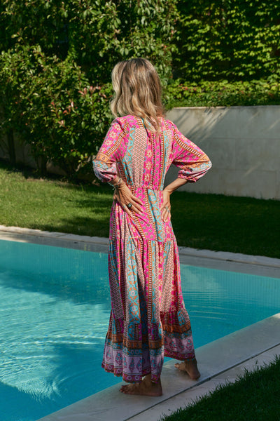 Vestido Tessa Maxi Celine Print