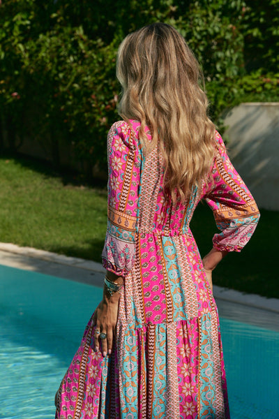 Vestido Tessa Maxi Celine Print