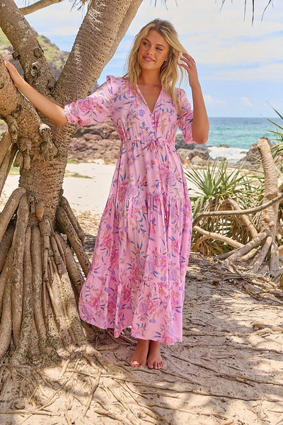 Vestido Carmen enchanted blooms print