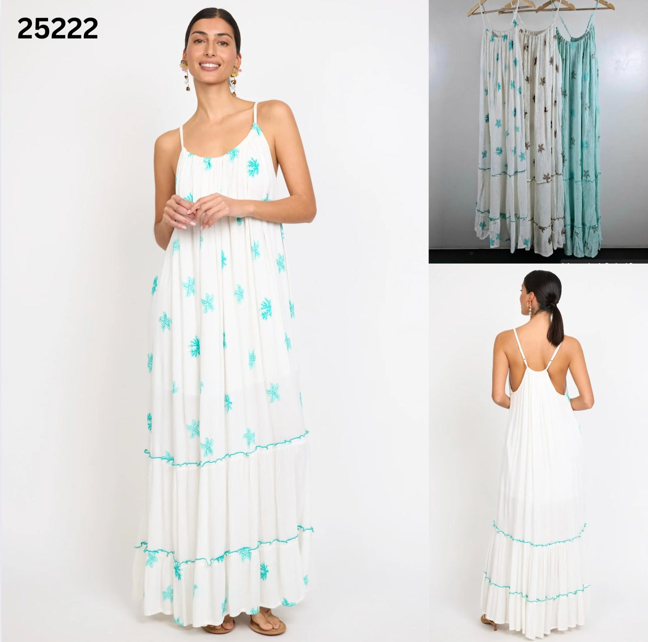 Vestido Viscosa bordado