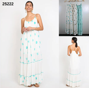 Vestido Viscosa bordado