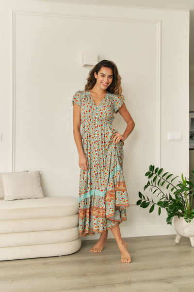 Vestido Carmen Maxi Synergi Print