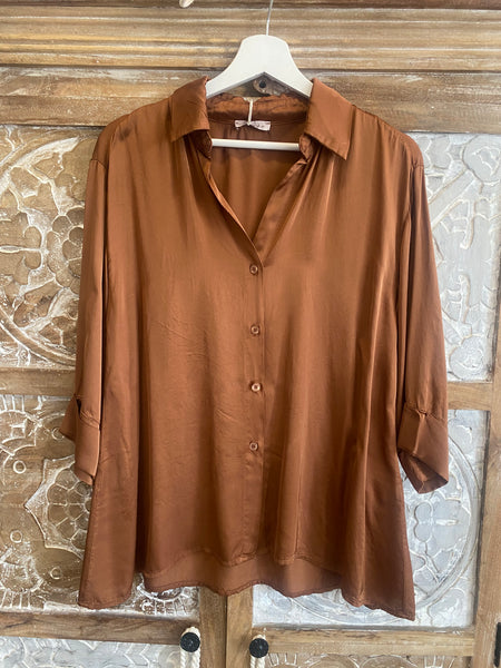 Camisa de raso