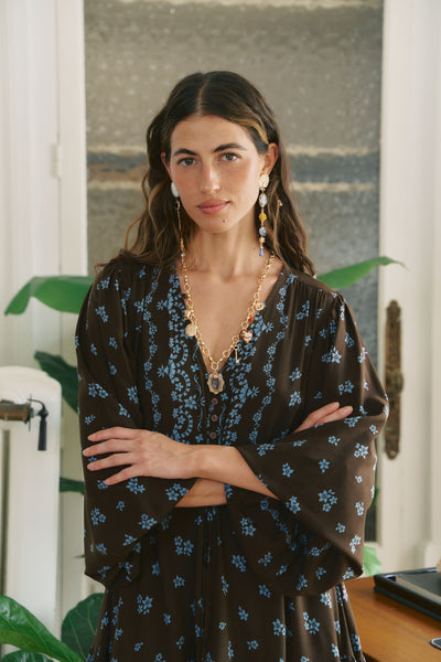 Vestido Maxi Teresa Juniper Print