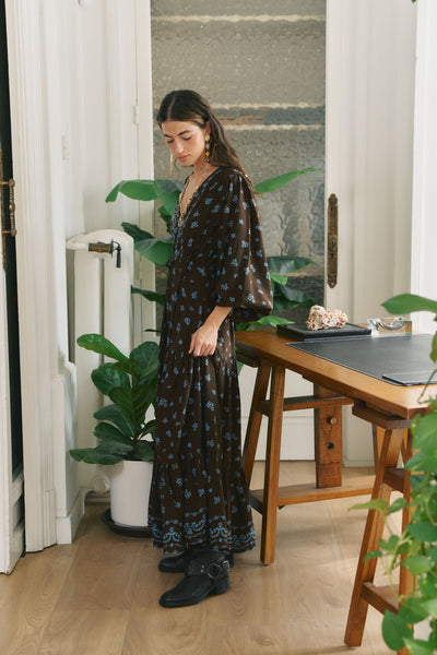 Vestido Maxi Teresa Juniper Print