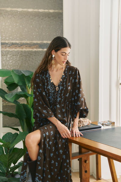 Vestido Maxi Teresa Juniper Print