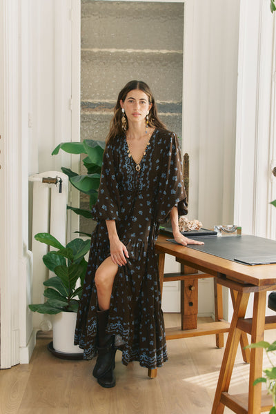 Vestido Maxi Teresa Juniper Print