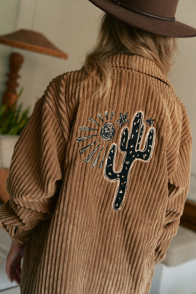 Texas Chord Toffee Shirt Jacket