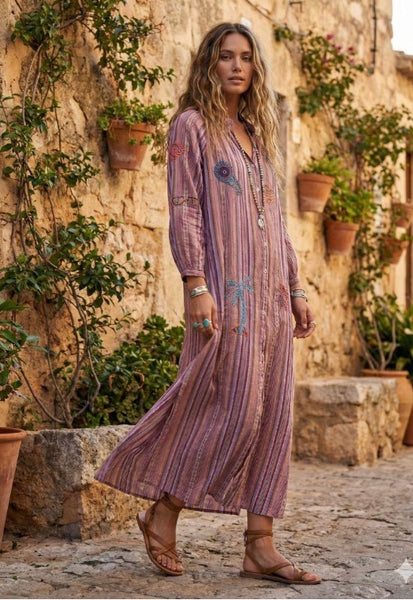 Vestido Camisero Rayas