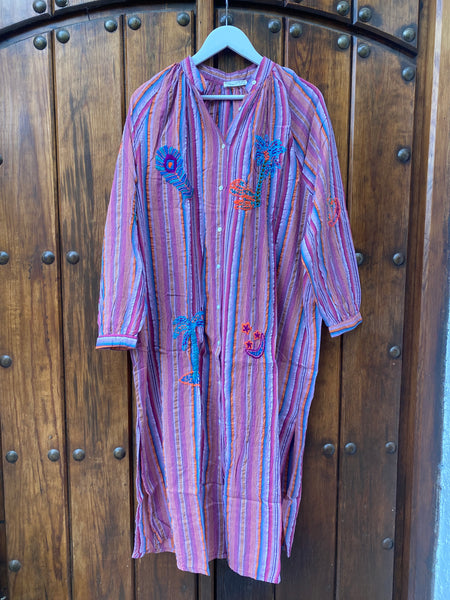 Vestido Camisero Rayas