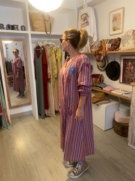 Vestido Camisero Rayas
