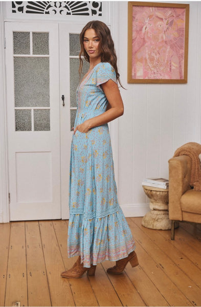 Vestido Carmen Laguna Fleur Print