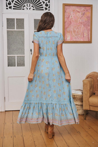 Vestido Carmen Laguna Fleur Print