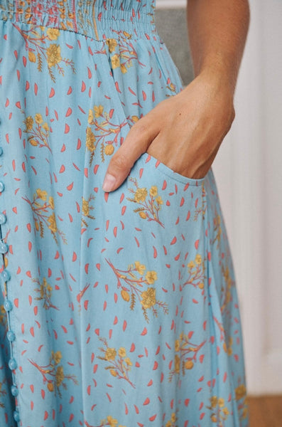 Vestido Carmen Laguna Fleur Print