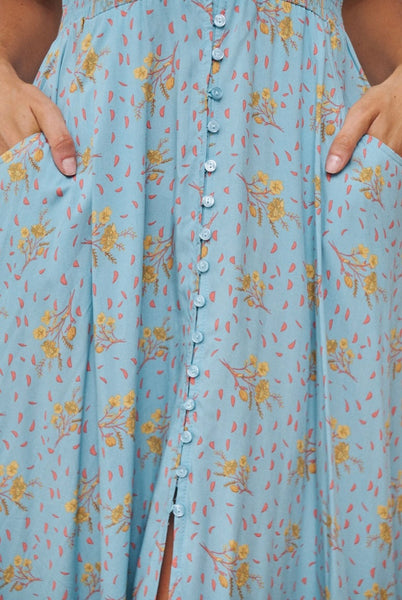 Vestido Carmen Laguna Fleur Print