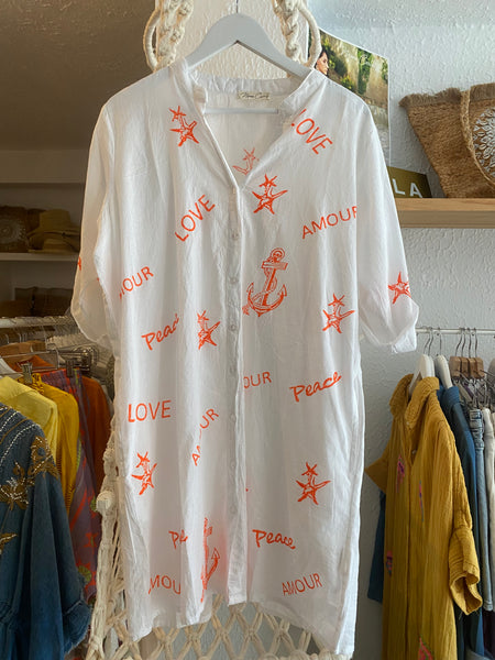 Vestido Camisero Orange