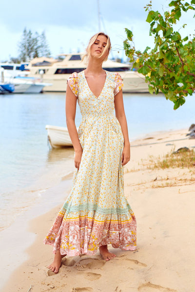 Vestido Carmen Maxi Maisha Print
