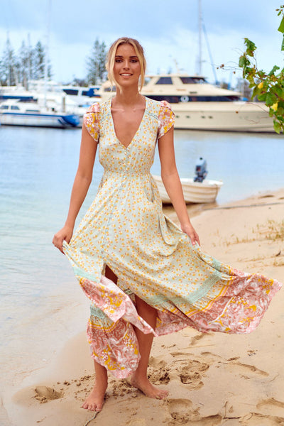 Vestido Carmen Maxi Maisha Print
