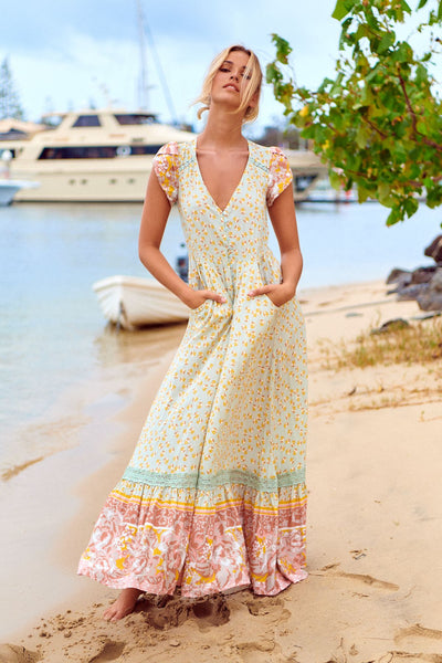Vestido Carmen Maxi Maisha Print