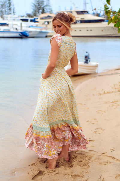 Vestido Carmen Maxi Maisha Print
