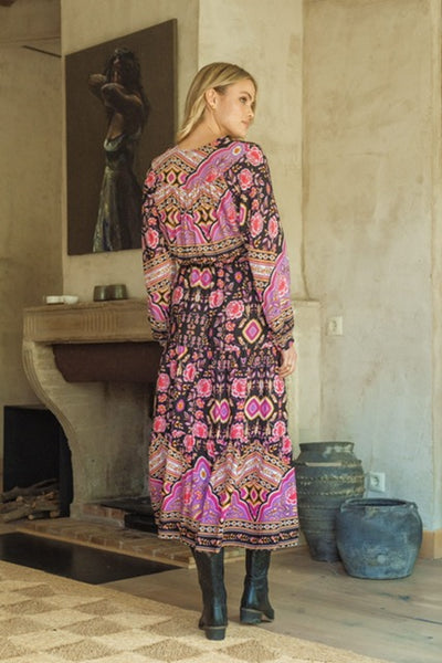 Vestido Maxi Sabrina Cherry Blossom Print