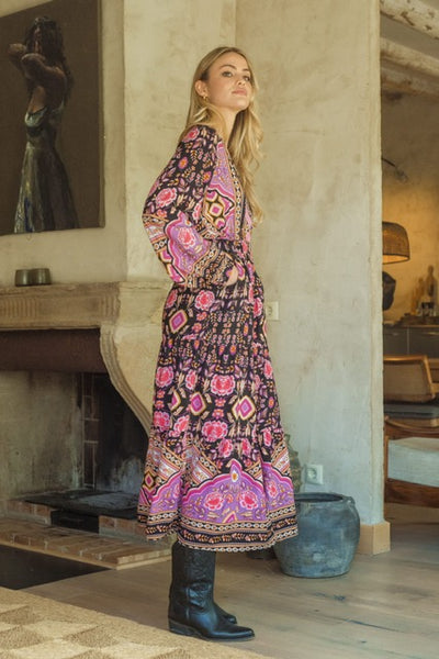 Vestido Maxi Sabrina Cherry Blossom Print