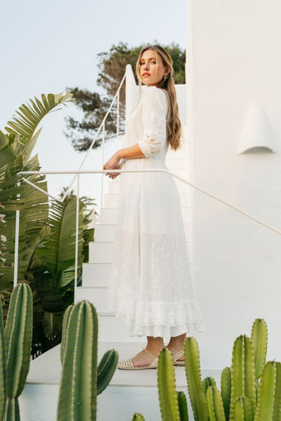 Vestido Sabina Maxi Leora White