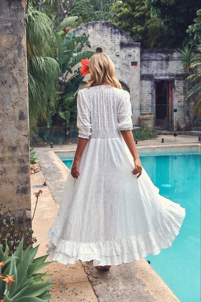 Vestido Sabina Maxi Leora White