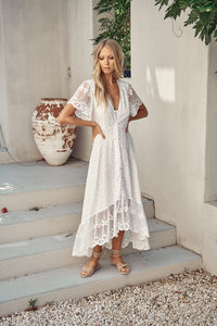 Snow White Lace Angel Maxi dress by Jaase