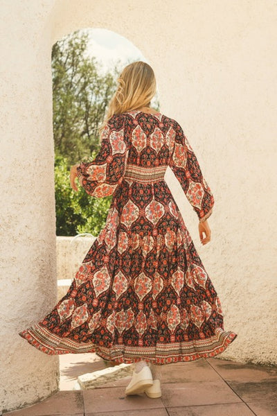 Vestido Teresa Maxi Aisha Print