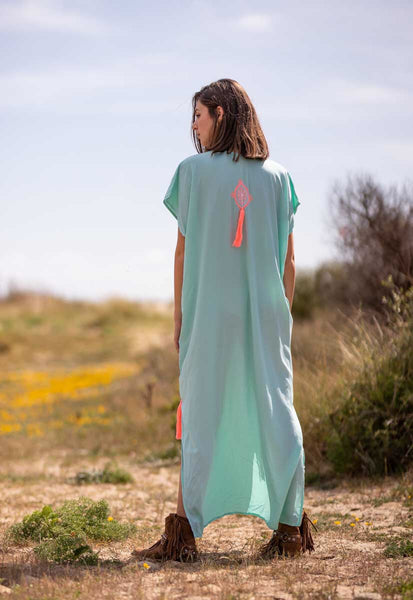 Maldivas Mint Kaftan